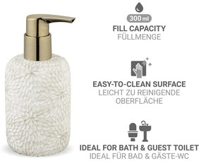 Biely dávkovač mydla z polyresínu 300 ml Montalfano – Wenko