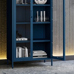 Vitrína ANGELO, 800 x 1850 x 450 mm, Modern: farba granátová