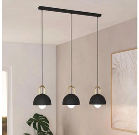 Eglo 99694 - Luster na lanku CALMANERA 3xE27/40W/230V čierna