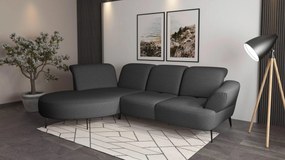 XXXLutz ROHOVÁ SEDAČKA, textil, tmavosivá Sit & More - Sedačky - 000144013256