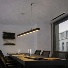 Brilagi- LED závesné svietidlo FULLDAY LED/20/30/40W/230V 2700/4000/6000K 120cm čierna