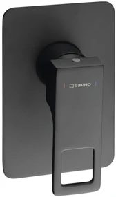 Sapho Sapho, FORATA podomietková sprchová batéria, 1 výstup, čierna matná, FT041/15