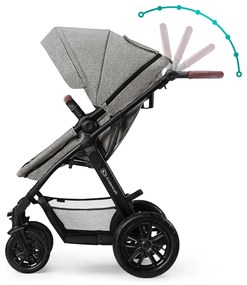 Kombinovaný kočík Kinderkraft 3v1 XMOOV - Black
