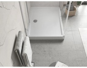 Mexen Flow+, obdĺžniková sprchová vanička 90 x 80 cm, biela lesklá, 46R108090H
