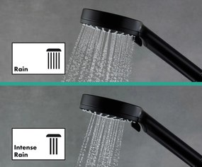 Hansgrohe Vernis Shape, Showerpipe 240 1jet s termostatom, čierna matná, HAN-26427670