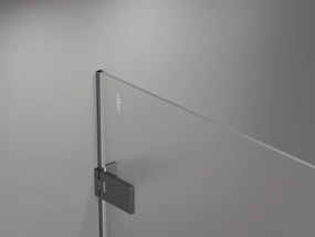 Mexen Lunar-F Duo, sklápací sprchový kút 80 x 80 cm, 8mm číre sklo, profil grafit brúsený, 836-080L-080P-66-00