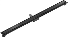 Mexen Flat nerezový sprchový žľab 130 cm vzor M13, 2v1, čierna, 1710130