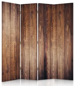 Gario Paraván Hnedé dosky Rozmery: 145 x 170 cm, Prevedenie: Otočný paraván 360°