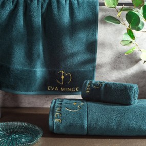 FROTÉ UTERÁK EVA MINGE GAJA SADA 1KS 30X50 CM, 1KS 50X90 CM, 1KS 70X140 CM TMAVOZELENÁ