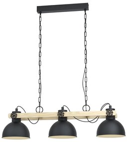 Eglo 43163 - Luster na reťazi LUBENHAM 3xE27/28W/230V