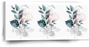 Sablio Obraz Kvetinová abstrakcia - 110x50 cm
