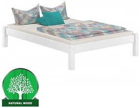 Posteľ Dora 160x200 borovica morená biela