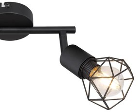 Globo - LED Bodové svietidlo XARA 2xE14/6W/230V čierna