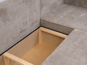 AKCE Svetlobéžová rohová pohovka SMART COSARO, obojstranná + 2 vankúšiky ZDARMA II. akosť