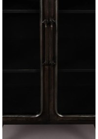 Čierna kovová vitrína 60x100x35 cm Denza – Dutchbone