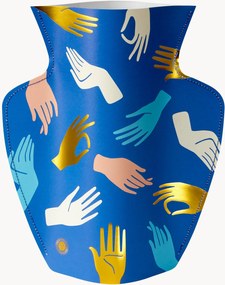 Ručne vyrobená dekoračná papierová váza Hamsa, V 29 cm