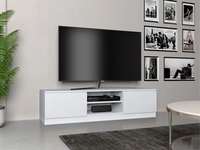 TV skrinka Musecalo 140 (biela matná). Akcia -21%. Vlastná spoľahlivá doprava až k Vám domov. 1132506