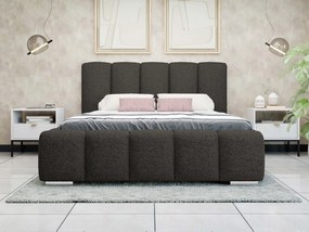 Čalúnená manželská posteľ Lisko Boucle, Rozmer postele: 180x200, Farby: Abriamo 07