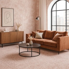 Condor Carpets, Metrážny koberec Serena 6682, na mieru, šíře 4m,5m, ružová, filc, obývacia izba