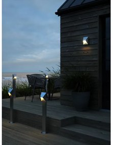 Nordlux - Vonkajšie nástenné svietidlo PONTIO 1xGU10/25W/230V IP54 strieborné