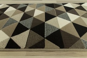 Behúň Luna 503430/97911- trojuholníky hnedý