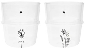 Tumbler Water(2x12) Love &amp; Wild Flowers 8.5x9cm