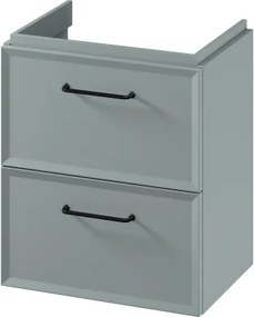 Cersanit S1021-007 - Závesná kúpeľňová skrinka pod umývadlo MILLE SLIM 50x35 cm mintová