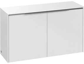 VILLEROY &amp; BOCH Subway 3.0 závesná bočná skrinka nízka, 2 dvierka, 805 x 256 x 423 mm, Brilliant White, C60000VE