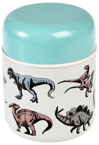 Modrá/krémová termoska na jedlo/detská 280 ml Prehistoric Land – Rex London