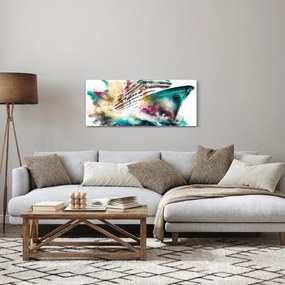 Obraz - Akvarelové more (120x50 cm)