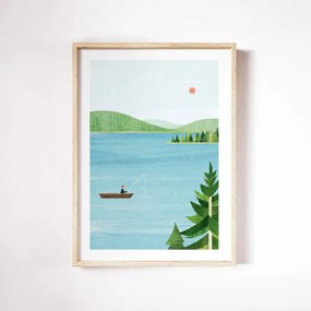 Plagát 30x40 cm Lake - Travelposter