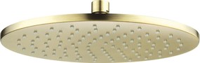Deante Cascada, okrúhla nerezová dažďová sprchová hlavica 250 mm, zlatá matná, DEA-NAC_R00K