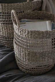 Úložný okrúhly kôš s držadlami - rôzne veľkosti Veľkosť: S