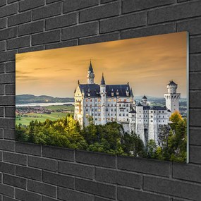 Obraz na skle Palác hory príroda 120x60 cm