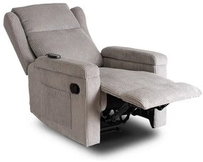 Masážne kreslo ANDREA, sivý menčester