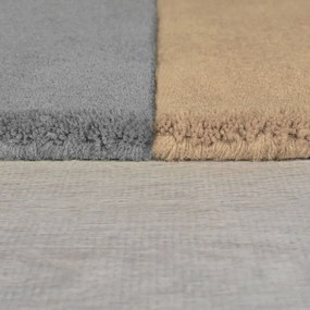 Čierno-sivý ručne tkaný vlnený koberec 200x290 cm Lozenge Monochrome – Flair Rugs