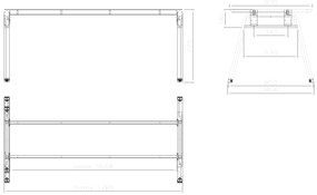 Kancelársky stôl PRIMO GAMMA, 1800 x 900 mm, biela podnož, buk