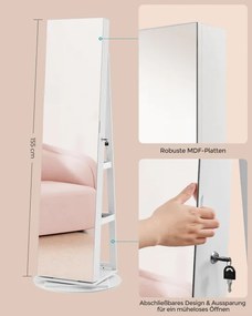 Otočná šperkovnica so zrkadlom JJC007W02