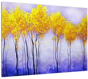 Obraz žltých stromov (70x50 cm)