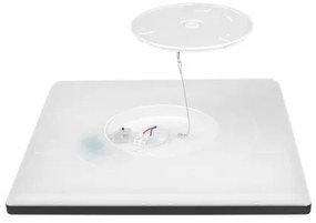 LED kúpeľňové stropné svietidlo NIVERA LED/12W/230V IP54 22,5x22,5 cm čierne