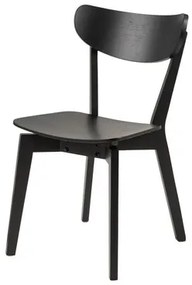 Čierna stolička BLACKY, v retro štýle
