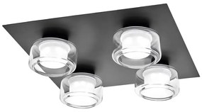 Osram -LED kúpeľňové stropné svietidlo ORBIS FLAME 4xLED/5,5W/230V IP44 čierne