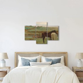 Obraz - Edgar Degas, Horses in a Meadow, reprodukcia (90x60 cm)