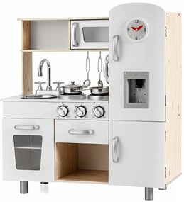Detská kuchynka s realistickým svetlom a zvukom a chladničkou 72,5 x 29 x 81,5 cm biela