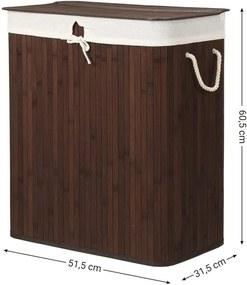 Bambusový kôš na bielizeň 100l LCB72Z