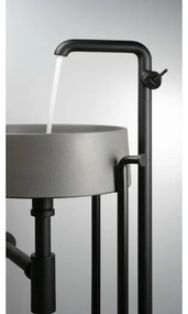 Deante CQS_SU4S - Umývadlo na dosku SILIA pr. 36 cm granit/metalická sivá