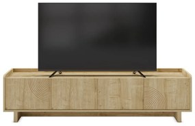 TV stolík v dekore duba v prírodnej farbe 180x45x40 cm Daira – Marckeric