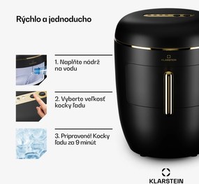 Klarstein Passau, výrobník ľadu, 2 veľkosti, 15 kg/24 h, Auto-Clean