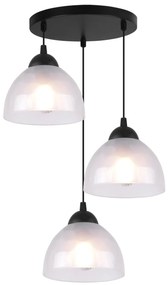 Závesné svietidlo Venice, 3x mliečne sklenené tienidlo, O