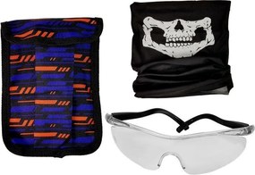 LEAN Toys Policajt Komando Kostým Náboje Okuliare Sling Vest